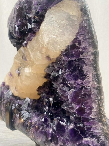 023 paarse amethist met calcietkristal uruguay nr 023 3