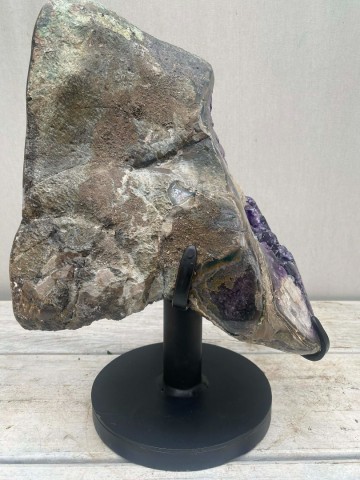 023 paarse amethist met calcietkristal uruguay nr 023 5