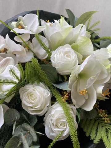 110 boeket zijde amaryllis orchidee en rozen nr 110 2