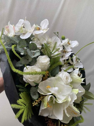 110 boeket zijde amaryllis orchidee en rozen nr 110 6