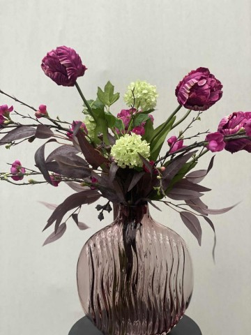 118 boeket zijden tulpen met vaas nr 118 1