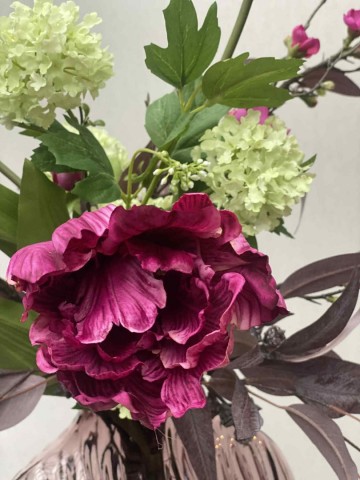 118 boeket zijden tulpen met vaas nr 118 4