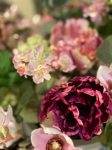 130 bloemstuk zijden tulpen en prunus nr 130 5