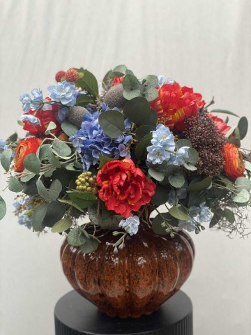 63 bloemstuk zijden tulpen en ranonkel nr 63 2