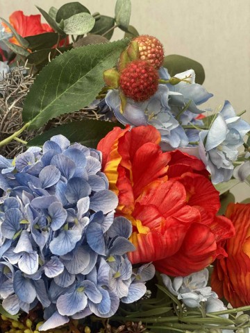 63 bloemstuk zijden tulpen en ranonkel nr 63 4