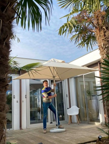 Cape umbrellas classic mariner automatische parasol ecru 250  250 cm