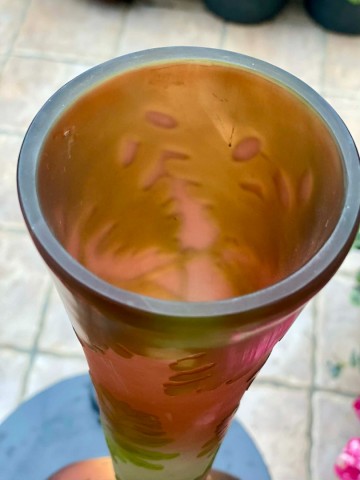 Galle art nouveau vaas glands et feuilles de chene frankrijk ca1900   matthijs hazeleger de grote tuinverbouwing   bert hazeleger 8