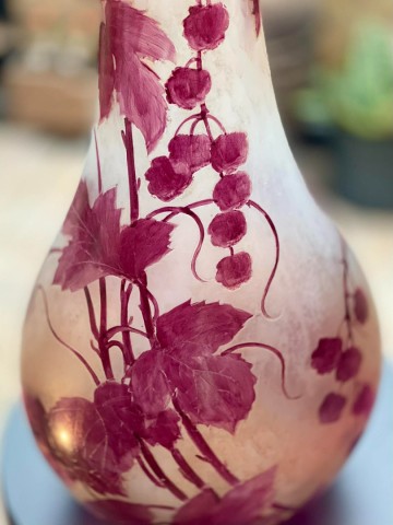 Legras art nouveau vaas houblon frankrijk ca 1900   matthijs hazeleger   bert hazeleger   hazeleger styling 4