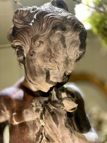 Putto met schildpad lood ca 18401870 3