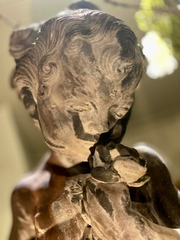 Putto met schildpad lood ca 18401870 6