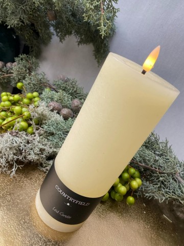 Stompkaars led countryfield 20 x 75 cm ivoor 2